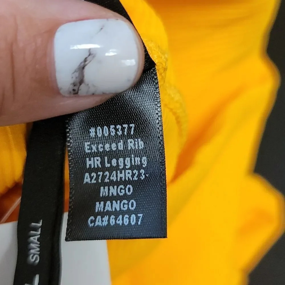 Koral Exceed Rib High Rise Legging - Mango - Picture 11 of 12